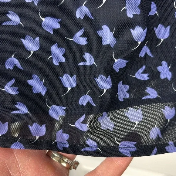 Cabi purple floral island skirt set sz lg - Picture 6 of 11